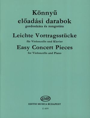 Leichte Vortragsstcke - Easy Concert Pieces Cello (Concierto Violonchelo) and Piano