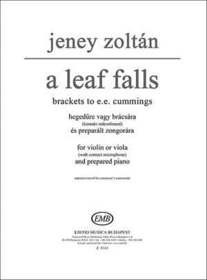 A Leaf Falls fr Violine oder Viola (mit Kontakt Violin or Viola and Piano