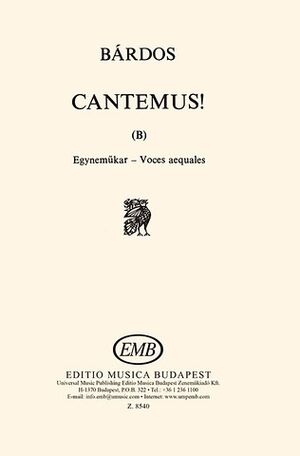 Cantemus ! (B) Upper Voices
