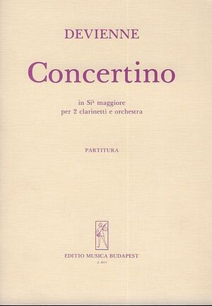 Concertino In Sib Maggiore Per 2 Clarinetti E Or Clarinet and Orchestra