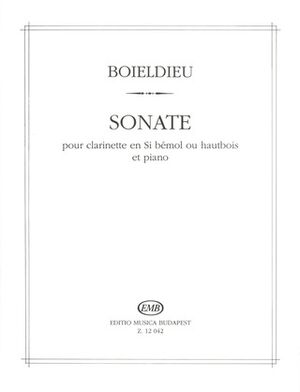 Sonate (sonata) pour clarinette en Si bemol ou hautbois et Clarinet and Piano