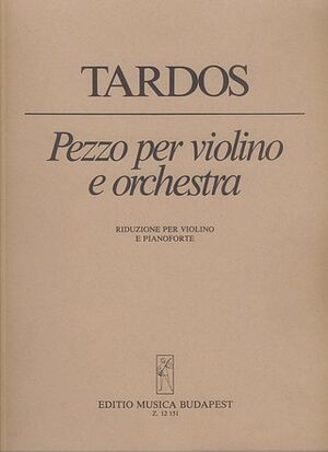 Pezzo per violino e orchestra Violin and Piano