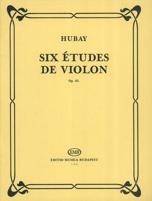 Six etudes (estudios) de violon op. 63 Violin