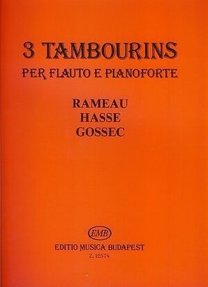 3 Tambourins Flute and Piano