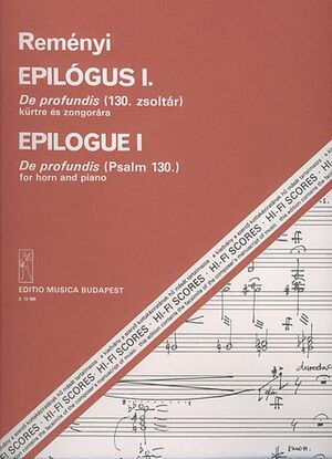 Epilogue I. De profundis (Psalm 130) fr Horn (trompa piano)