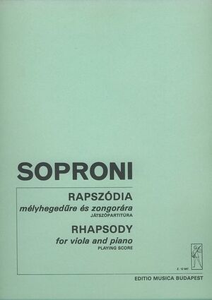 Rhapsodie Viola and Piano