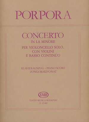 Concerto in la minore Cello and Piano