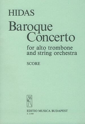 Baroque Concerto fr Altposaune und Streichorche Trombone and Orchestra (trombón)