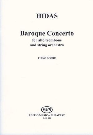 Baroque Concerto fr Altposaune und Streichorche Trombone (trombón) and Piano