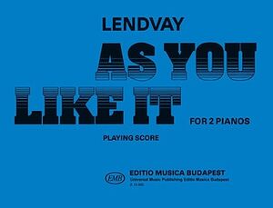 As You Like It 2 Pianos