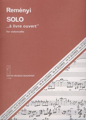 Solo a livre ouvert Cello (Violonchelo)