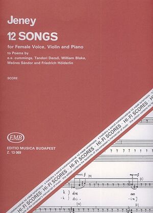 12 Lieder fr Frauenstimme, violin and piano nac Vocal and other instruments