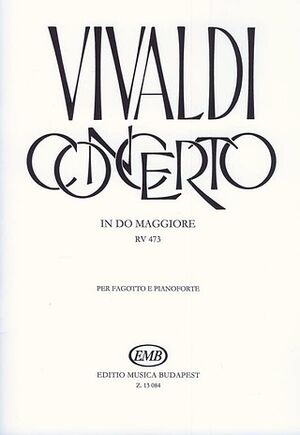 Concerto in do maggiore per fagotto (concierto fagot) archi e cZa Bassoon and Piano