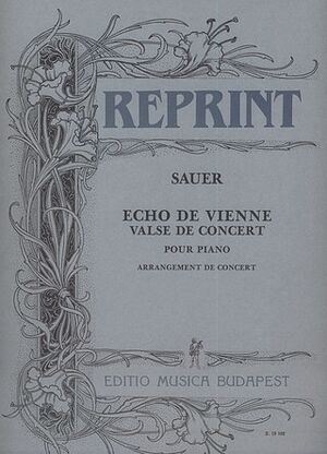 Echo de Vienne. Valse de concert (concierto - Version fr Ko Piano