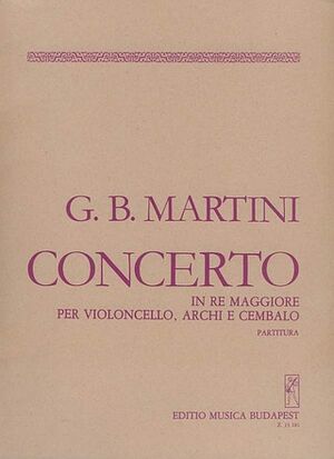 Concerto in Re maggiore Cello (Concierto Violonchelo) and Orchestra