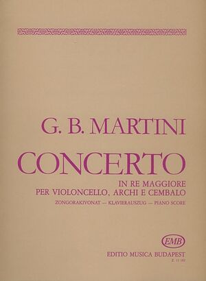 Concerto (concierto) in Re maggiore per violoncello, archi e Cello and Piano