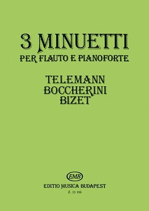 3 Minuetti Flute (flauta) and Piano