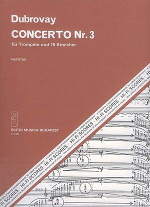 Concerto Nr. 3 fr Trompete und 15 Streicher (concierto trompeta) Trumpet and Orchestra