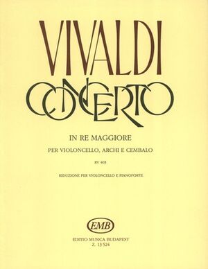 Concerto in re maggiore per violoncello (Concierto Violonchelo), archi e Cello and Piano