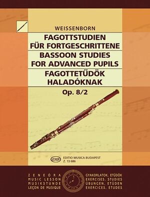 Fagottstudien (estudios fagot) fr Anfnger II op. 8-2
