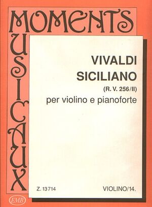 Siciliano RV 256-II Violin and Piano
