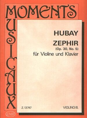 Zephir op. 30, No. 5 Violin and Piano