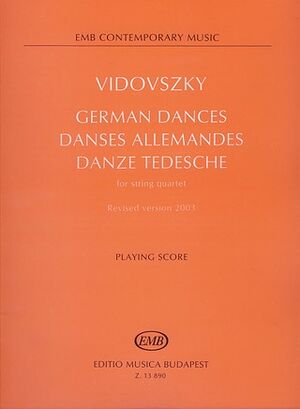 German Dances for string quartet - 1989, revised String Quartet