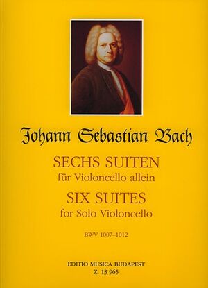 Sechs Suiten BWV 1007-1012 Cello (Violonchelo)