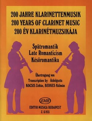 Sptromantik+C1815 III Clarinet and Piano