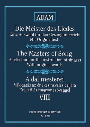 Die Meister des Liedes VIII Lieder der franzsisc Vocal and Piano