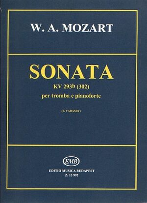 Sonata per tromba (trompeta) e pianoforte K 293b (302) Trumpet and Piano