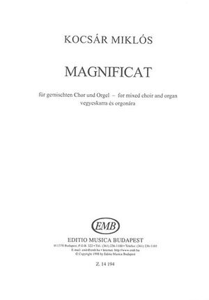 Magnificat fr gemischten Chor und Orgel Mixed Voices and Accompaniment
