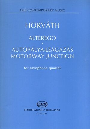 Alterego, Motorway Junction for saxophone quartet Saxophone Quartet