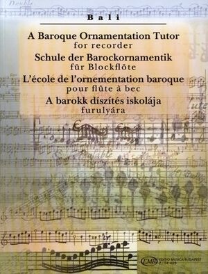 Schule der Barockornamentik Recorder (flauta dulce) and Piano