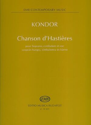Chansons d'Hastieres pour Soprano, cymbalum et cor Vocal and other instruments