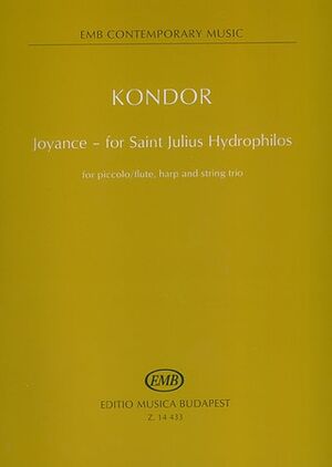 Joyance - for Saint Julius Hydrophilos for picco Harp, Wind and Strings