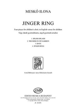 Jinger Ring - 4 pieces for children's choir Children's Choir a Cappella