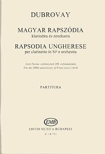 Rhapsodie ungherese Clarinet and Orchestra