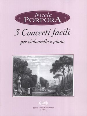 3 Concerti Facili per Violoncelle e Piano Cello and Piano