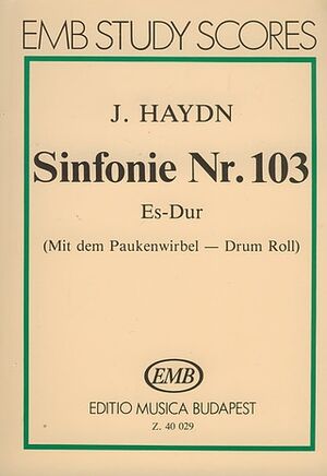 Sinfonie (sinfonía) Nr. 103 (Es-Dur) Paukenwirbel Orchestra