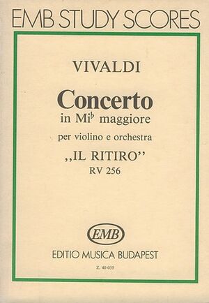 Concerto (concierto) in mi maggiore.Il Ritiro per violino e Violin and Orchestra