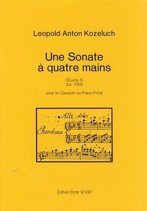 Une Sonate (sonata) á quatre mains op. 10