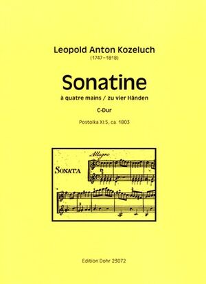 Sonatine (sonatina) à quatre mains