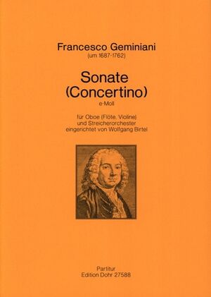 Sonata (Concertino) E Minor