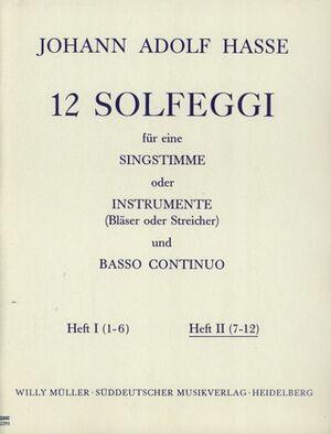 Zwölf Solfeggi. Heft 2 (Nr. 7 - 12)  Choral score