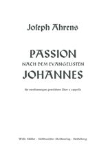 Passion nach dem Evangelisten Johannes
