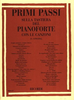 Primi Passi Sulla Tastiera Del Pianoforte Con Le (Piano)