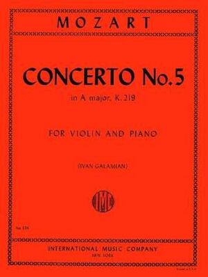Violin Concerto (concierto) No.5 A major K.219 IMC 324