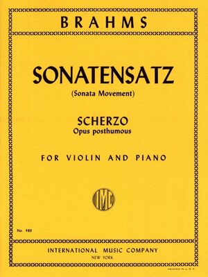 Sonatensatz Scherzo op.posth IMC 489