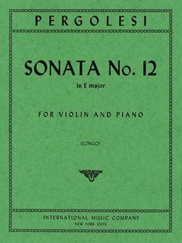 Violin Sonata No.12 E major IMC 740